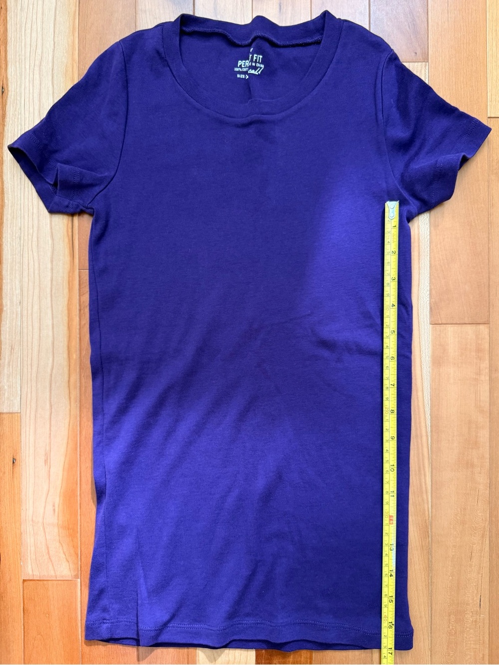 J. Crew Perfect Fit Purple Short Sleeve Crewneck Tee - Picture 6 of 6
